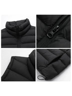 CHIC VEN New Women Down Coats Sleeveless Lightweight 90 White Duck Down Stand Up Collar Female Down Vest Autumn Winter 2026