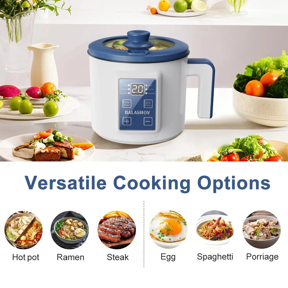 Mini Electric Rice Cooker Double Layer Multi Cooker Non-Stick Smart Single MultiCooker Steamed Rice Pot for Home Electric Cooker