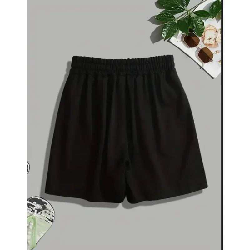 American Retro Men's 100% Pure Cotton Sports and Casual Shorts for All Seasons, New Men's and Women's Casual Street Wear