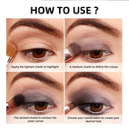 Naked 2 Basics Matte Neutral Eyeshadow Palette and Mirror Shadow Six Colors Contouring Neutral Eyeshadows Long-Lasting  Makeup