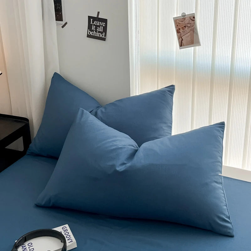 Cozy Bedding Set 3Pcs,1 Duvet Cover with Zipper Closure,2 Pillowcases,Solid Color,Super Soft, Machine Washable, Colorfast