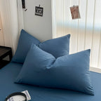 Cozy Bedding Set 3Pcs,1 Duvet Cover with Zipper Closure,2 Pillowcases,Solid Color,Super Soft, Machine Washable, Colorfast