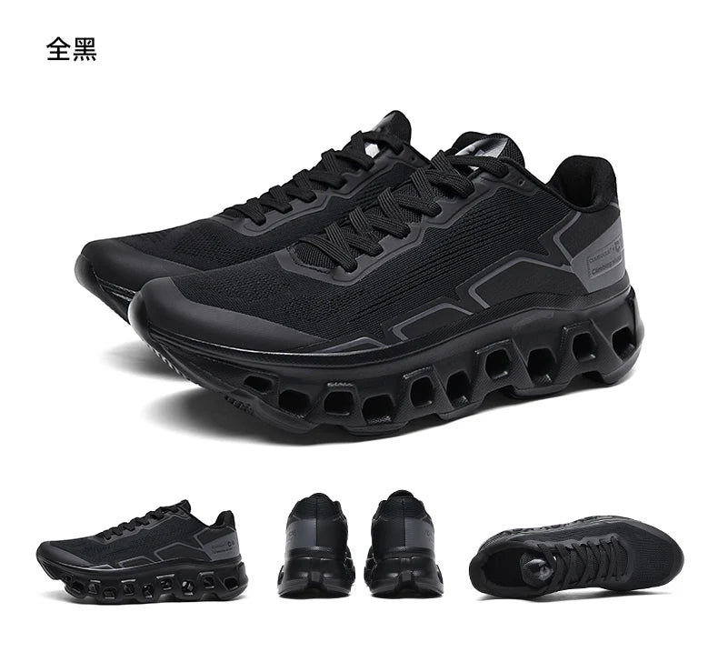 Men's Running Shoes Jogging Breathable Mesh Cushioning Non-Slip Outdoor Luxury Shoes Couple Trainer Race Sneakers Off-road Shoes