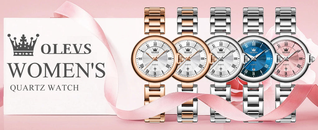 OLEVS 5608 Women Fashion Watch Stainless Steel Calendar Night Light Watch Original Brand Elegant Women Quartz Watch Reloj Mujer
