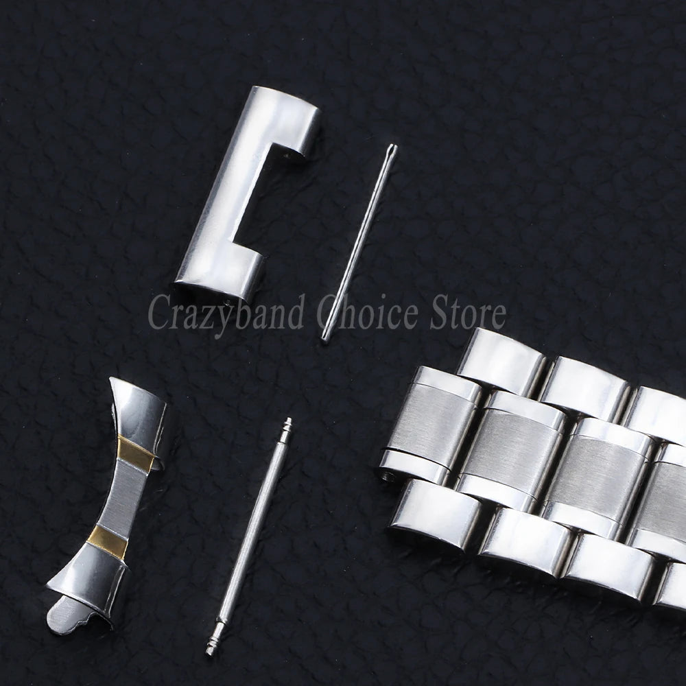 Stainless Steel Band 12mm 14mm 16mm 18mm 20mm 21mm22mm24mm for Seiko for Tissot Watch Strap Metal Replace Men Business WristBelt