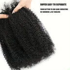 Afro Kinkys Bulk Synthetic Hair for Dreadlock Extensions Loc Repair Braiding Twist Tight Afro Kinky  Synthetic Hair for Loc