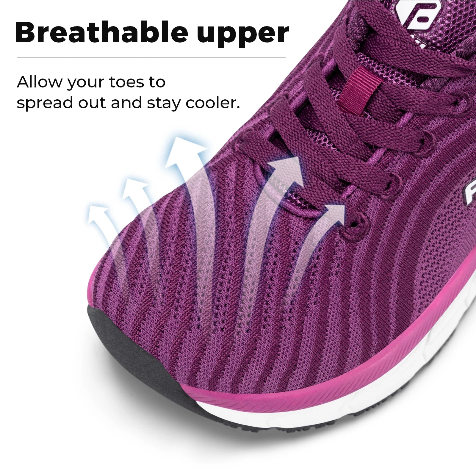 FitVille Wide Toe Box Shoes For Women Breathable Wide Fit Running Shoe Lightweight for Swollen Feet with Cushioned Relief Pain
