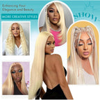 46 Inch Long Straight Blonde 613 HD Lace Frontal Human Hair Wig 13x4 Lace Front Colored Wig 13x6 Human Hair Wigs For Women