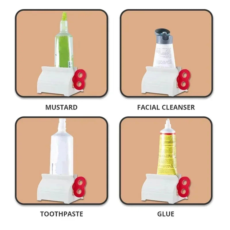 1/2/3/5pcs Plastic Dispenser Bathroom Accessories Multifunction Tube Squeezer Manual Squeezer Toothpaste Easy Portable