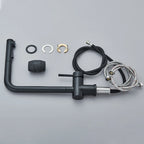 Black Pull Out Kitchen Sink Faucet Deck Mounted Stream Sprayer Kitchen Mixer Tap Bathroom Kitchen Hot Cold Tap