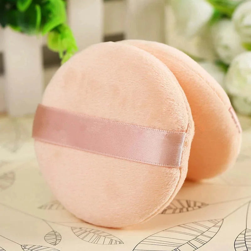 5/10/20/30pcs Powder Puff Cotton Cosmetic Powder Makeup Puffs Pads Makeup With Ribbon Face Powder Puffs For Loose And Foundation