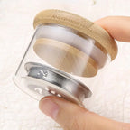Nail Art Brushes Washing Cup Nail Brush Cleaner Dappen Dish with Lid 3.8*5cm Nail Glitter Acrylic Liquid Powder Removal Cup