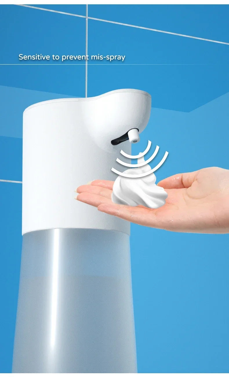 Automatic Touchless Soap Dispenser Foam Liquid Infrared Sensor Type-C Rechargeable Smart for Home Kitchen Bathroom Commercial