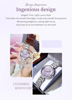 OLEVS Elegant Fashion Women's Watches Luxury Brand Quartz Watch for Ladies Waterproof Stainless Steel Luminous Date Wristwatch
