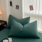 Cozy Bedding Set 3Pcs,1 Duvet Cover with Zipper Closure,2 Pillowcases,Solid Color,Super Soft, Machine Washable, Colorfast