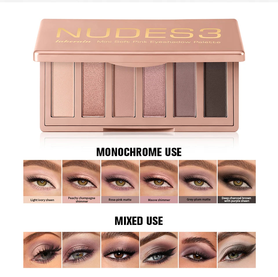 Eyeshadow Palette Long-Lasting Eye Makeup Rich Pigment Neutral Shades Blendable Color Matte Nudes Eyeshadow Palette Woman Makeup