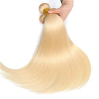 613 Straight Human Hair Bundles Remy Brazilian Blonde 1/3/4 Bundles Deal Bone Straight Human Hair Unprocessed Extension Bundles Brazilian 613 Straight Human Hair for Black Women