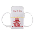 G5AE Chinese Tower Printing Box Shoulder Bags for Women Fashion Cartoon Crossbody Bag