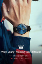 OLEVS 5869 Original Brand Fashion Men's Watch Simplicity Dial Trendy Quartz Watch Waterproof Date Milanese Mesh Belt  Wristwatch