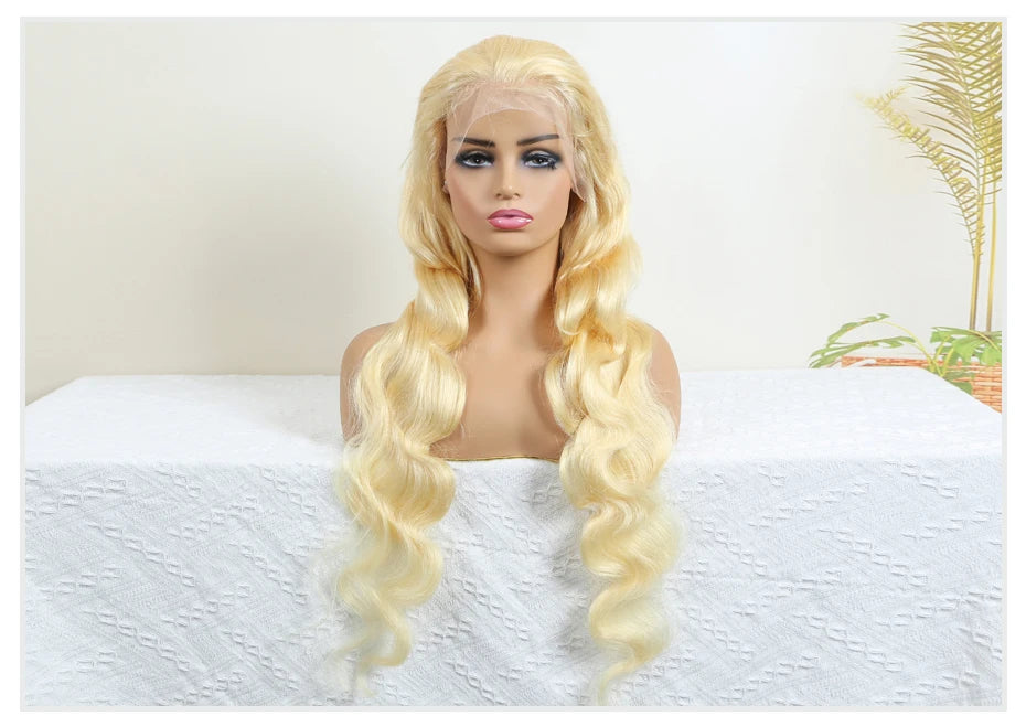 30 40 Inch 613 Human Hair Wig 13x6 Hd Lace Frontal Wigs For Women Body Wave 360 Wigs Human Hair Honey Blonde 13x4 Lace Front Wig