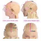 613 Blonde HD Transparent Lace Frontal Human Hair Wigs Tuneful 613 Malaysian Bone Straight 13x4 13x6 Lace Front Human Hair Wigs