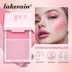 Matte Cream/powder Blush 2-in-1 Natural Moisturizing Waterproof Longlasting Shimmer Cheeks Rouge Highly Pigment Makeup Cosmetics