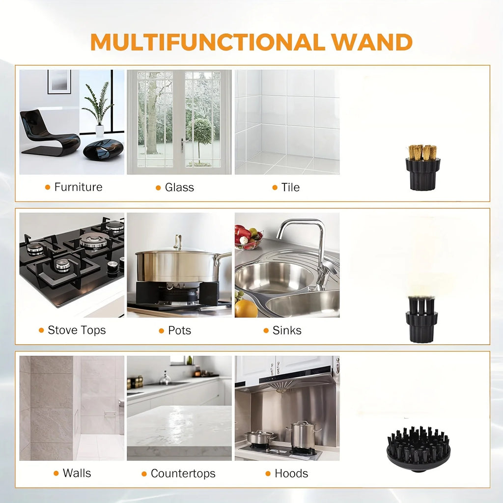 High Pressure and High Temperature Handheld Household Steam Cleaner for Air Conditioning Kitchen Car Furniture Cleaning