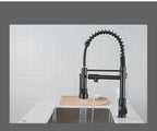 Kitchen Faucet with Pull Down Sprayer High Arc Single Handle Spring Kitchen Sink Faucet