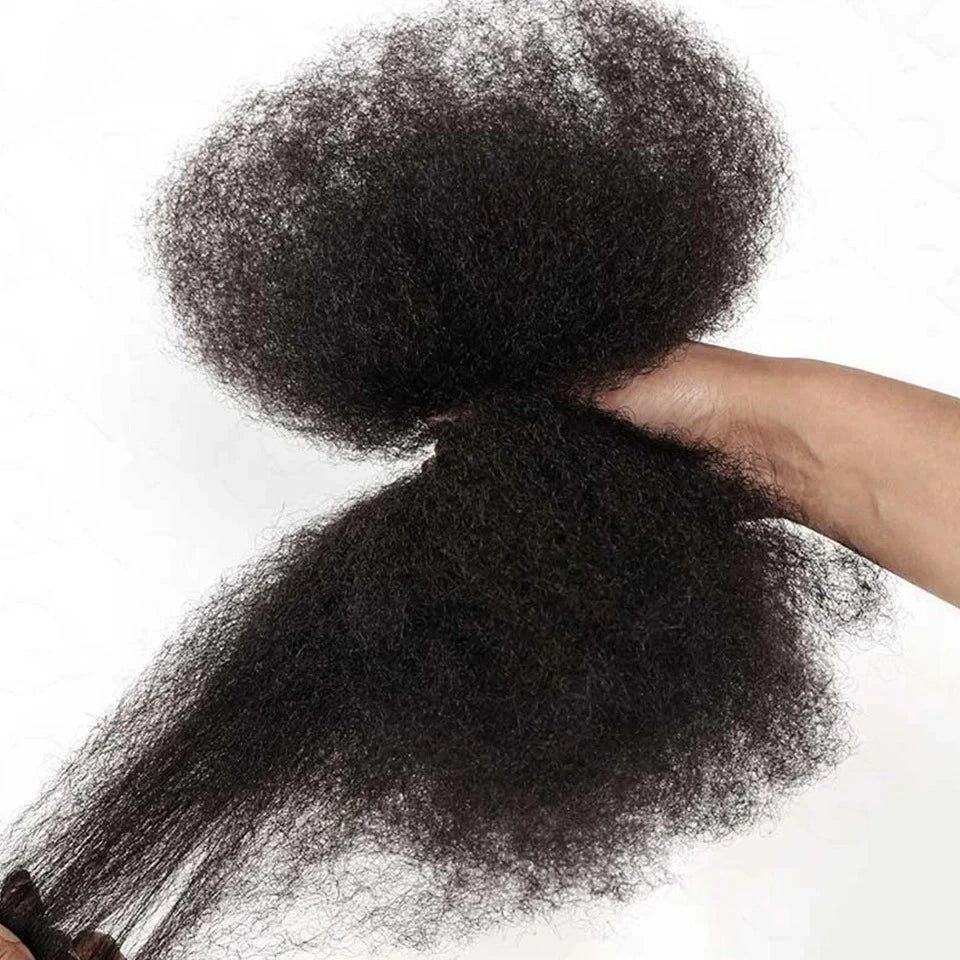 Brazilian QVR Afro Kinky Bulk Human Hair For Braiding Dreadlock Hair 50g/pc Virgin Natural Brown Remy Human Hair Debut Extension