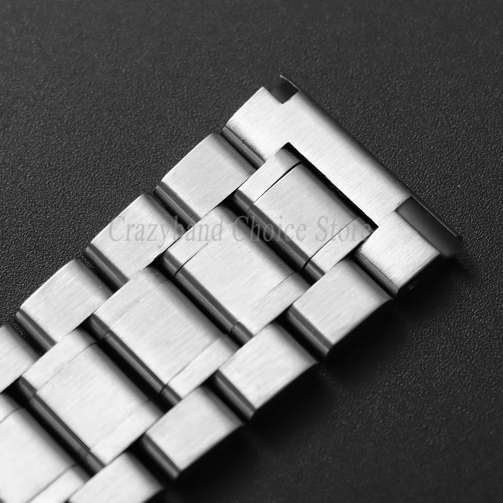 Stainless Steel Band 12mm 14mm 16mm 18mm 20mm 21mm22mm24mm for Seiko for Tissot Watch Strap Metal Replace Men Business WristBelt