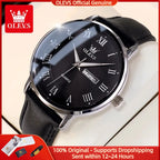 OLEVS 2920 Men Watch Fashion Business Roman Scale Waterproof Clock Luxury Brand Quartz Watch Leisure Calendar Week Men Watch