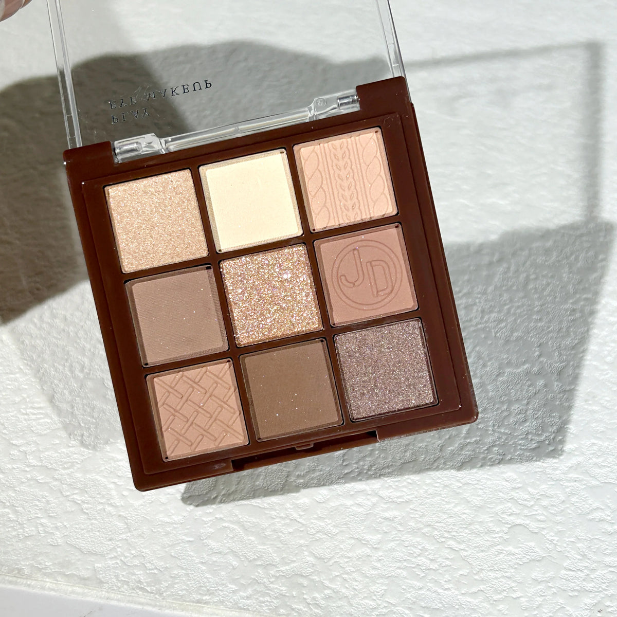 Chocolate Brown Eyeshadow Palette 9 Shades Matte Shimmer Long Wearing Cruelty Free Makeup
