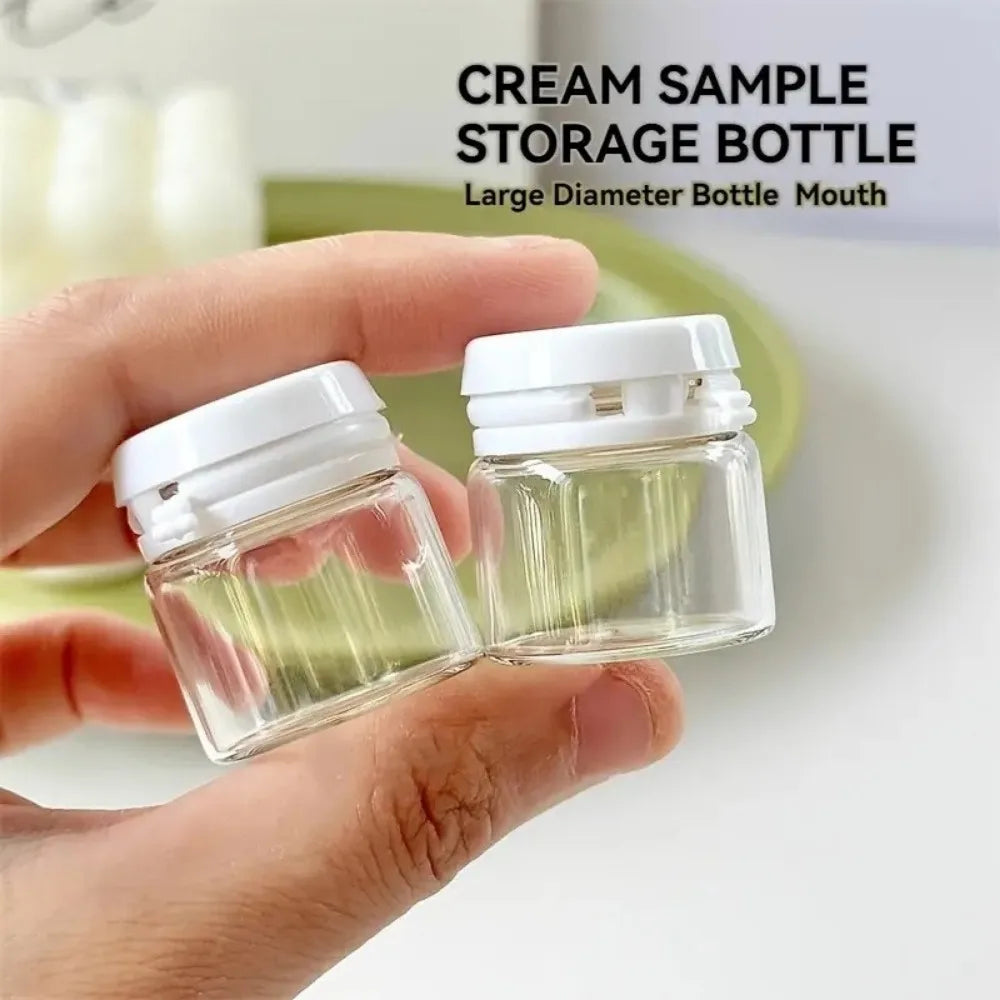 2/5PCS Clear Leak-Proof Travel Bottle for Makeup Remover & Lotion Containers Dispenser with Flip-Top Essence Bottled Separately