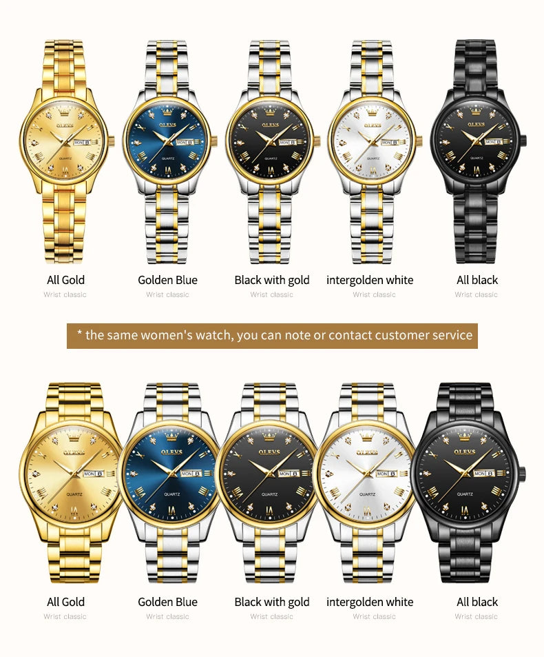 OLEVS 5563 Top Woman Watch Classic Business Diamond Scale Calendar Waterproof Ladies Wristwatch Original Quartz Watch for Women