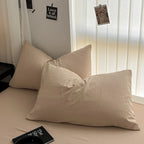 Cozy Bedding Set 3Pcs,1 Duvet Cover with Zipper Closure,2 Pillowcases,Solid Color,Super Soft, Machine Washable, Colorfast