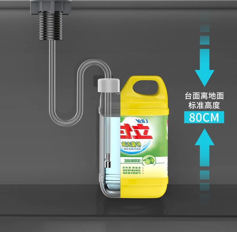 Kitchen Counrtertop Dishes Dispenser with Extention Tube Hand Press Soap Liquid Pump Plastic Soap Dispenser for Sink Accessories