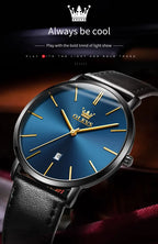 OLEVS 5869 Original Brand Fashion Men's Watch Simplicity Dial Trendy Quartz Watch Waterproof Date Milanese Mesh Belt  Wristwatch