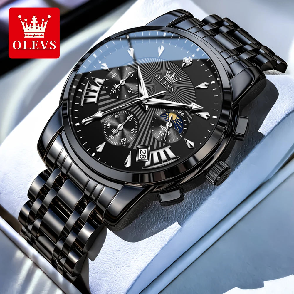 OLEVS Brand Watch Trendy Personalized Fashion Waterproof Luminous Quartz Men's Watch 2892