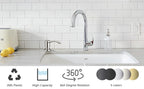 Samodra Nickel Soap dispenser Black Kitchen sink Counter Liquid Soap Dispenser Bottle kitchen accessories 350ml  Built in Pumps