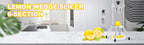 SucceBuy 4/6/8-Section Lemon Wedge Slicer Chopper Commercial Limes Wedger Fruit Vegetable Cutter Home Kitchen Appliance Gadgets